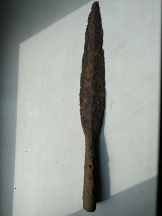 Roman Era Iron Spear Head 35 Cm