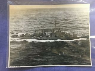 Uss Sumner Dd - 381 Real Warship Photo