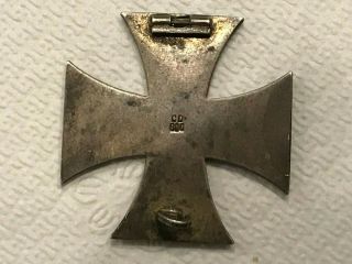 WWI IMPERIAL GERMAN IRON CROSS 1ST CLASS - MARKED 