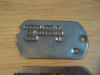 KOREAN WAR U.  S.  Military ' Dog - Tag ' SET American Soldier T - 52 2