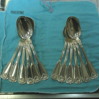 Tiffany & Co.  Shell & Thread Sterling Silverware 5Pc Setting Service for 12 60pc 5