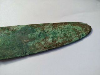 ANCIENT BRONZE CELTIC SWORD KNIFE 2
