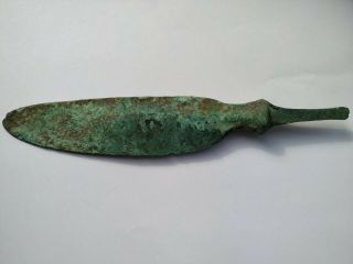 ANCIENT BRONZE CELTIC SWORD KNIFE 5
