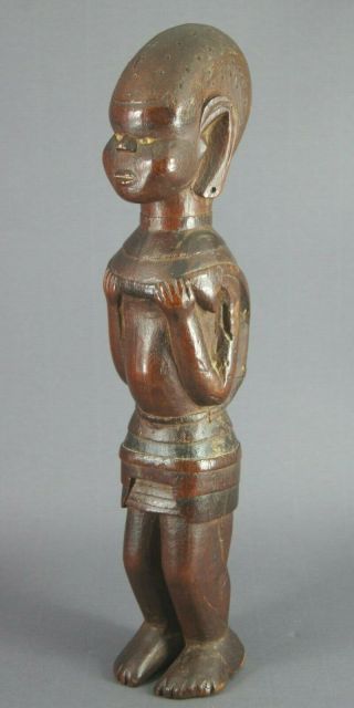 Fine Old Antique Kenyan Kamba Carved Wooden Maternity Figure African Tribal Art