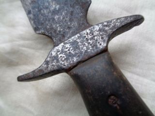 EARLY ANTIQUE AMERICAN BOWIE KNIFE COLONIAL DAGGER CANNIBALISED SPONTOON BLADE? 8