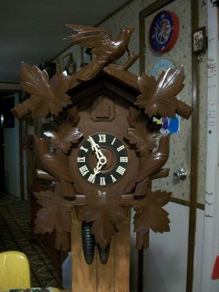 Vintage Rare Large Old German Cuckoo Clock Germany