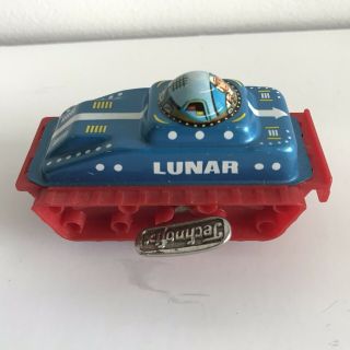 Vintage Technofix Luna Expedition 1970s West Germany Lunar Moon Wind Up Toy Tin 7