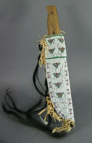 Fine Old Antique / Vintage Native American Indian Beadwork Beaded Sheath Etc.