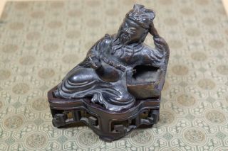 Antique Chinese Bronze Guan Yu.  Late Ming.
