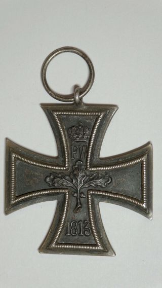German Iron Cross badge 1914,  2nd class,  without ribbon,  no.  60 on the ring 5