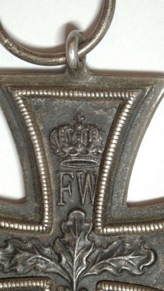 German Iron Cross badge 1914,  2nd class,  without ribbon,  no.  60 on the ring 6