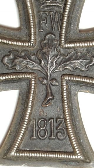 German Iron Cross badge 1914,  2nd class,  without ribbon,  no.  60 on the ring 7