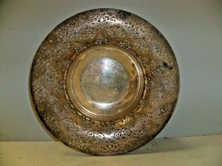 Antique Tiffany & Co Sterling Silver Pierced Centerpiece Bowl