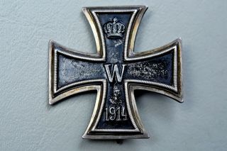 WWI GERMAN 1914 IRON CROSS 1st CLASS MARKED 