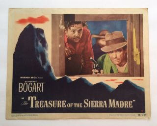 The Treasure Of Sierra Madre,  Bogart 1947 Lobby Card 48/749 Poster