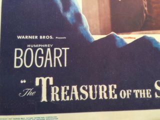 THE TREASURE OF SIERRA MADRE,  BOGART 1947 LOBBY CARD 48/749 POSTER 3