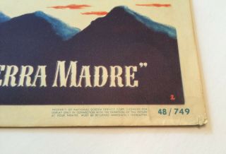 THE TREASURE OF SIERRA MADRE,  BOGART 1947 LOBBY CARD 48/749 POSTER 6