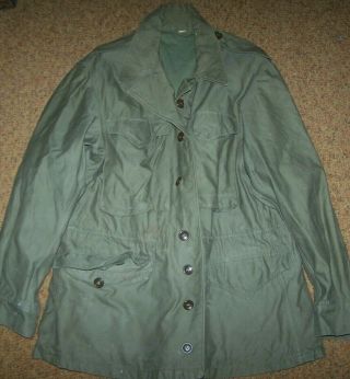 Ww2 M - 1943 Field Jacket,  Od Green,  Size 40 Reg,  U.  S.  Issue