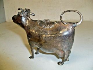 ANTIQUE STERLING COW CREAMER 5