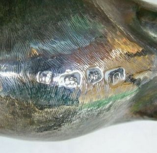 ANTIQUE STERLING COW CREAMER 8