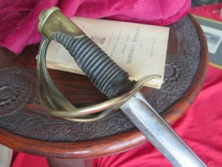 Antique French M/1822 Light Cavalry Trooper Sword / Saber : Chatellerault Made.