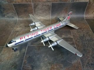 Huge Old Marx " Swing Tail Airplane " Battery Operated Flying Tiger Line