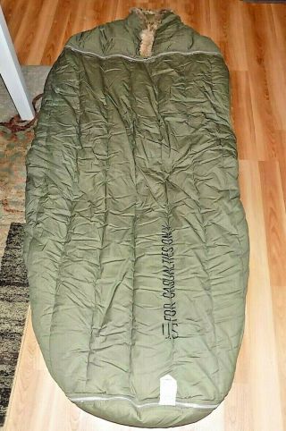 Us Military 1953 Korean Sleeping Bag U.  S.  For Casualties Only