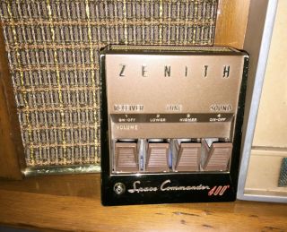 1959 Zenith B&W Television with Remote Control and motor driven tuner,  STUNNING 2