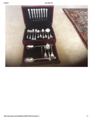 Gorham Sterling Silver 40 Piece Setting For 8 With 8 Extra Service Utensils.  (48)
