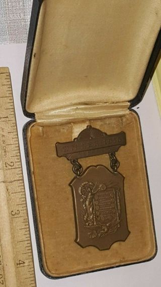 Rare 1915 Bronze Medal Nra? National Trophy For Us Gallery Championship War Dept