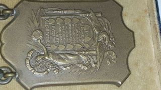 RARE 1915 BRONZE MEDAL NRA? NATIONAL TROPHY FOR US GALLERY CHAMPIONSHIP WAR DEPT 5