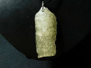 A Big Ancient Artifact Of Libyan Desert Glass Made Into A Pendant Egypt 9.  3 E