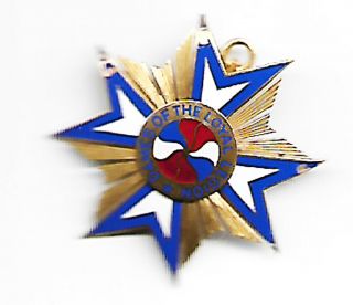 United States Mullus Dames Of The Loyal Legion 14k Gold Pin Broach Identified