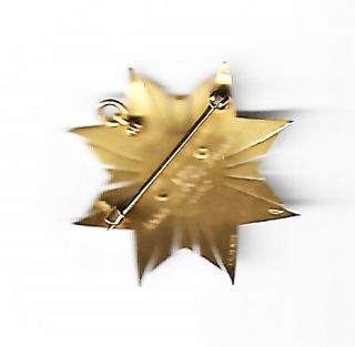 UNITED STATES MULLUS DAMES OF THE LOYAL LEGION 14K GOLD PIN BROACH IDENTIFIED 2
