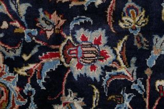 Kashmar Persian Rug 10 x 13 Wool Handmade Floral Oriental Area Rug Blue Carpet 7