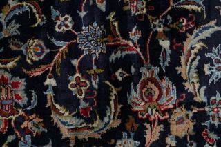 Kashmar Persian Rug 10 x 13 Wool Handmade Floral Oriental Area Rug Blue Carpet 8