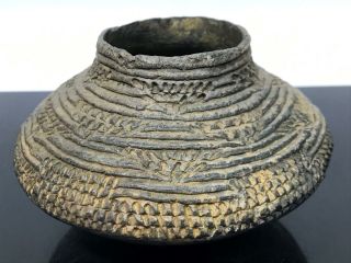 Ancient Pre - Columbian Art Pottery Water Vessel Vase Relic