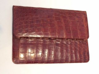 Quality Antique Crocodile Skin Leather Case For Pens Medical Instruments Cigars 2