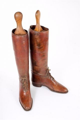 Vintage - Leather Riding Boots With Trees