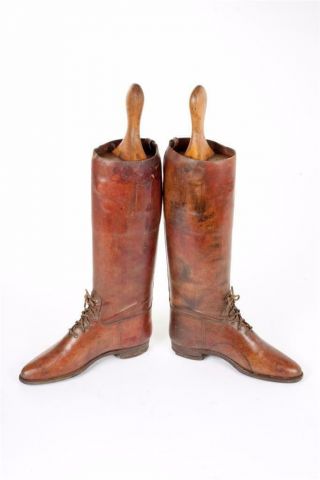 Vintage - Leather Riding Boots with Trees 2