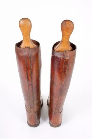 Vintage - Leather Riding Boots with Trees 3