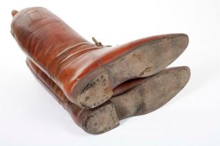 Vintage - Leather Riding Boots with Trees 6