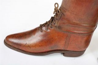 Vintage - Leather Riding Boots with Trees 7