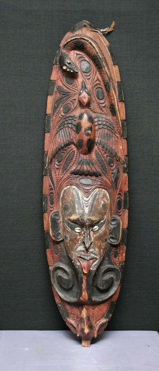Large Antique Hand Carved Pacific Islander 