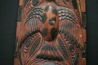 Large Antique Hand Carved Pacific Islander ' s Wooden Devil Masque 3