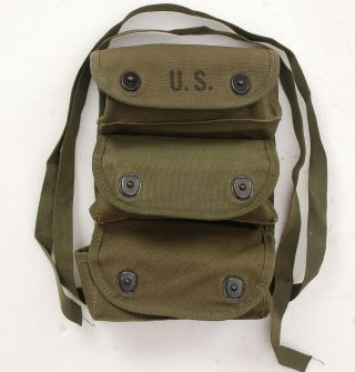 Korean War Us Army - 3 Pocket Grenade Carrier W/leg Straps,  Froehlich 1950 - 51