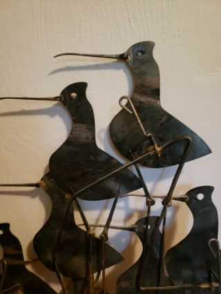 Curtis C Jere Birds Sandpipers Wall Sculpture Art Artesian House 1968 6