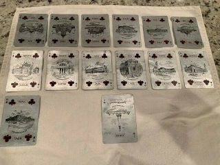 Antique 1904 St.  Louis Worlds Fair Aluminum Playing Cards 7