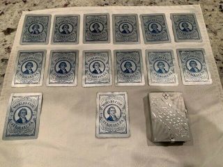 Antique 1904 St.  Louis Worlds Fair Aluminum Playing Cards 8