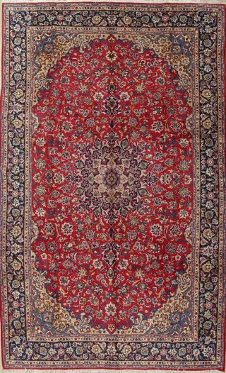 10x16 Persian Najafabad Wool Hand - Knotted Traditional Floral Oriental Area Rug